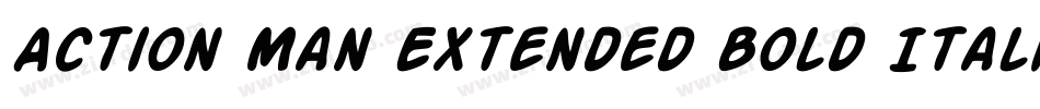 Action Man Extended Bold Italic字体转换